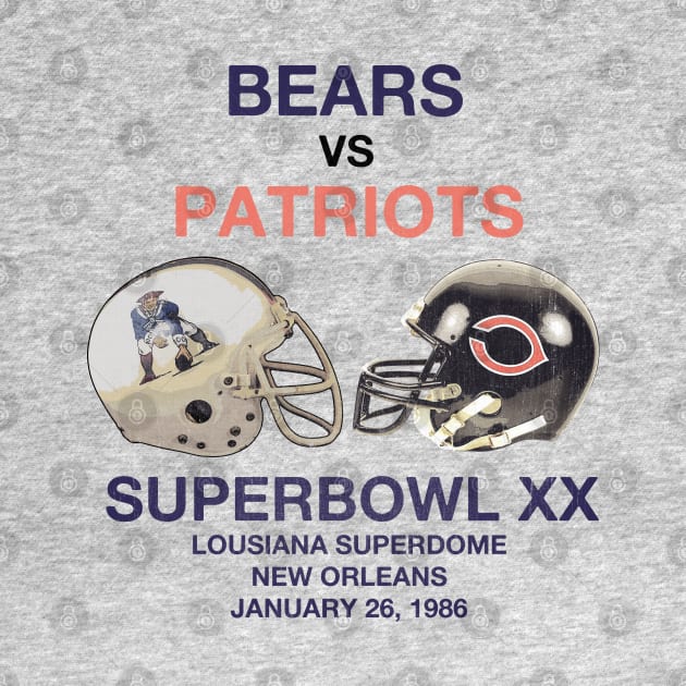 Bears vs Patriots 86 --- Classic Aesthetic by oemsanex